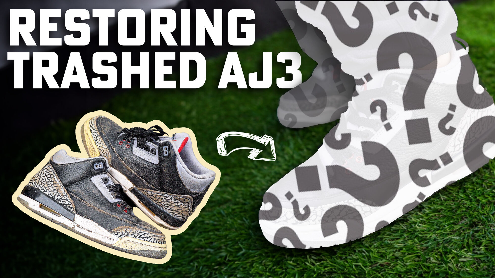 Restoring Air Jordan 3 (EASY) | Trash to Treasure YouTube Video Tutorial